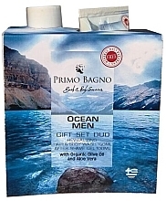 Духи, Парфюмерия, косметика Набор - Primo Bagno Ocean Men Gift Set (after/shave/gel/100ml + body/wash/150ml)