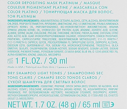 Набор "Уход и Цвет" - MoroccanOil Care Meets Color Platinum (h/oil/15ml + dr/shmp/65ml + h/mask/30ml + comb) — фото N4