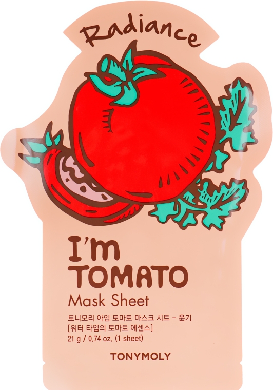 Листова маска для обличчя - Tony Moly i'm Real Tomato Mask Sheet