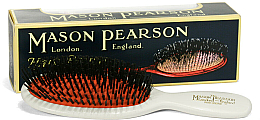 Щетка для волос, слоновая кость - Mason Pearson Pocket Bristle Hair Brush B4 Ivory — фото N1