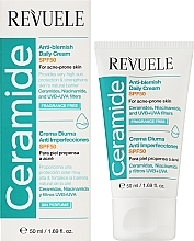 Дневной крем против пигментных пятен - Revuele Ceramide Anti-Blemish Daily Face Cream For Acne-Prone Skin — фото N2