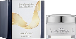 Крем для обличчя "Природне сяйво" на основі золота - Kleraderm Gold Radiant Cream — фото N2