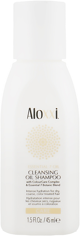 Шампунь для волосся "Інтенсивне живлення" - Aloxxi Essential 7 Oil Shampoo (міні) — фото N1