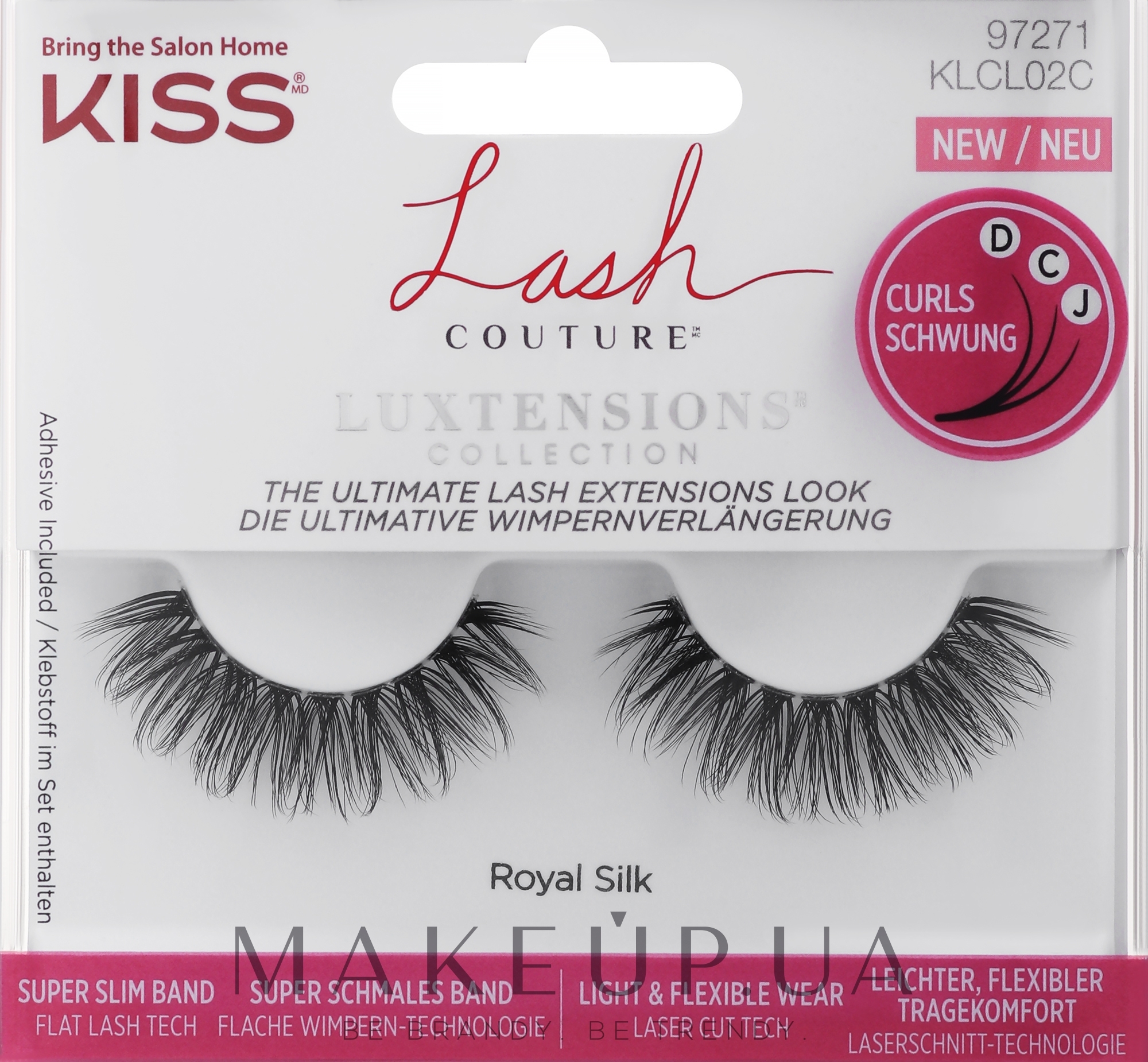Накладні вії - Kiss Lash Couture LuXtensions Eyelash Band Royal Silk — фото 2шт
