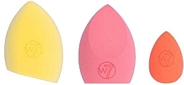 Набір спонжів для макіяжу, 3 шт. - W7 Glow Getter Neon Beauty Sponge Trio — фото N2