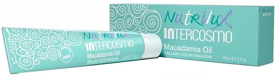 Фарба для волосся з олією макадамії - Intercosmo Nutrilux Macadamia Oil — фото N1