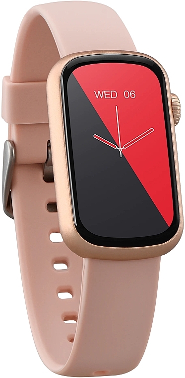 Смарт-часы, розовые, резиновый ремешок - Garett Smartwatch Action — фото N4