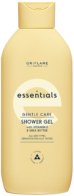 Гель для душу з вітаміном Е та маслом ши - Oriflame Essentials Gentle Care — фото N1