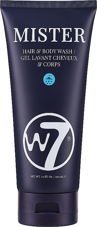 Шампунь-гель для душу 2 в 1 - W7 Mister Hair & Body Wash — фото N1