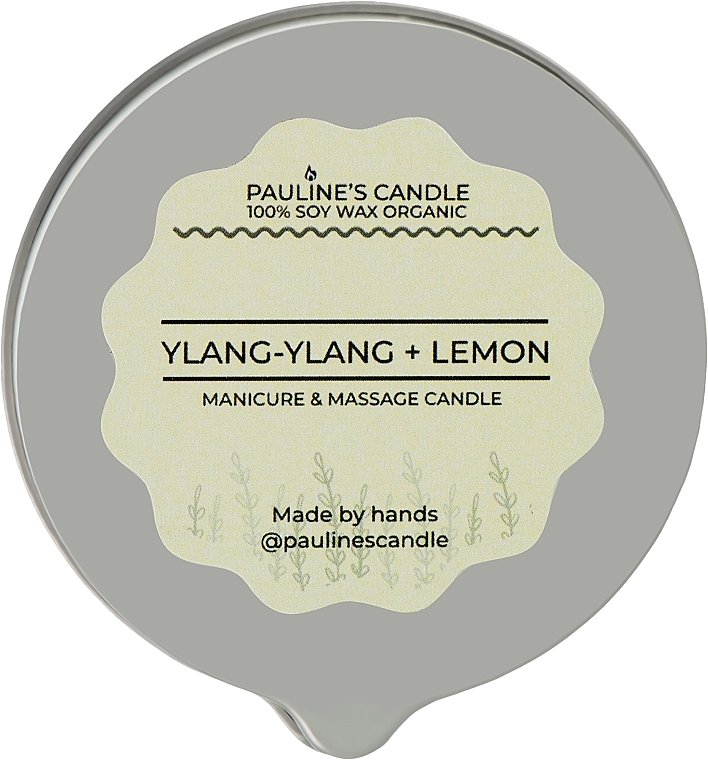 Массажная свеча "Иланг-иланг и лимон" - Pauline's Candle Ylang-Ylang & Lemon Manicure & Massage Candle — фото N3