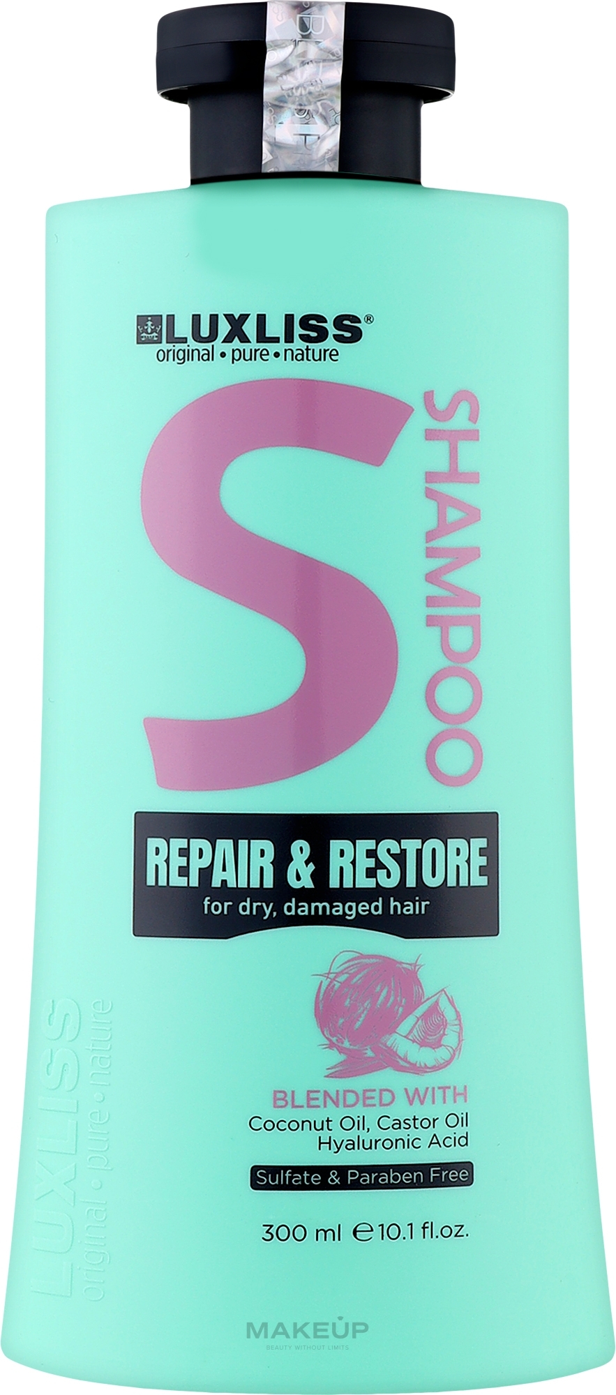 Шампунь для восстановления волос - Luxliss Repair & Restore Shampoo — фото 300ml