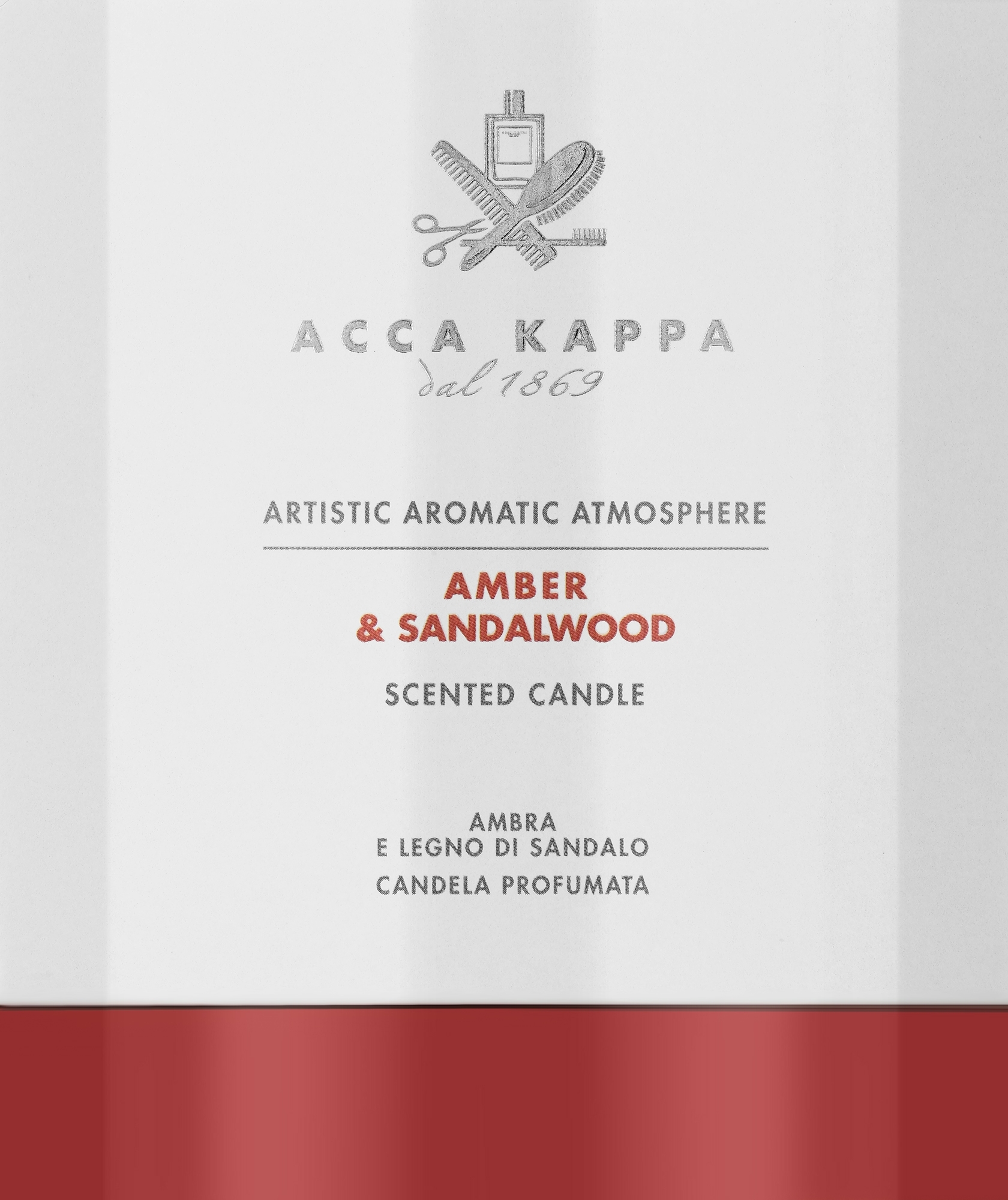 Ароматична свічка "Amber and Sandalwood" - Acca Kappa Scented Candle — фото 180g