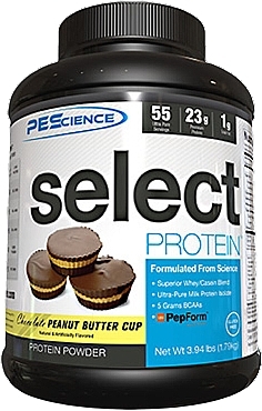 Пищевая добавка "Шоколад с арахисовым маслом" - PEScience Select Protein Chocolate Peanut Butter Cup — фото N1