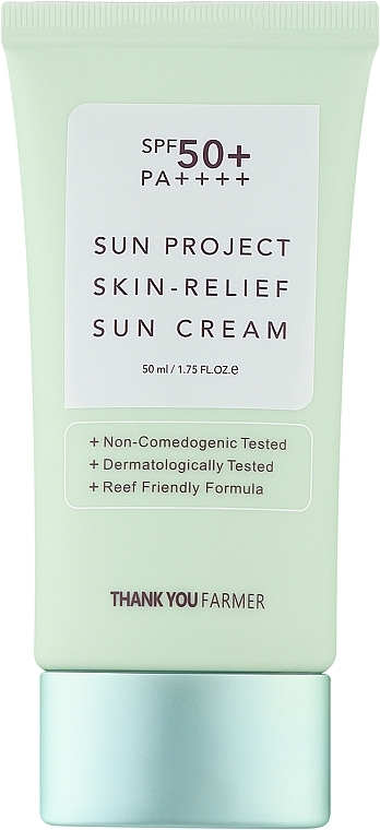 Солнцезащитный крем SPF50+ - Thank You Farmer Sun Project Skin Relief Sun Cream SPF 50+ PA++++