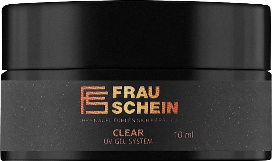Гель для нарощування, 10 мл - Frau Schein Clear UV Gel System — фото N1