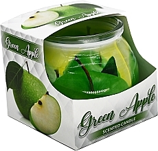 Свічка у скляному покритті - Admit Candle In Glass Cover Green Apple — фото N1