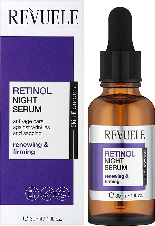 Нічна сироватка для обличчя з ретинолом - Revuele Retinol Night Serum — фото N2