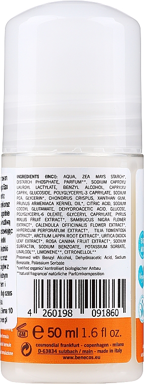 Кульковий дезодорант "Абрикоса й бузина" - Benecos Natural Care Apricot & Elderflower Deo Roll-On — фото N2