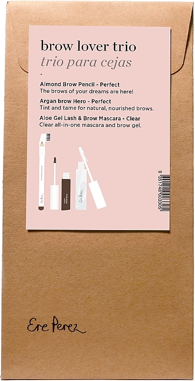 Набір - Ere Perez Brow Lover Trio (brow/pencil/1.1g + brow/gel/3.5ml + brow/gel/10ml) — фото N1