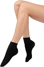 Шкарпетки жіночі "Coton Corta" 60 Den, nero - Veneziana — фото N1