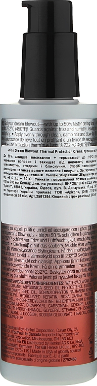 Крем для волос с термозащитой - Joico Dream Blowout Thermal Protection Creme — фото N2