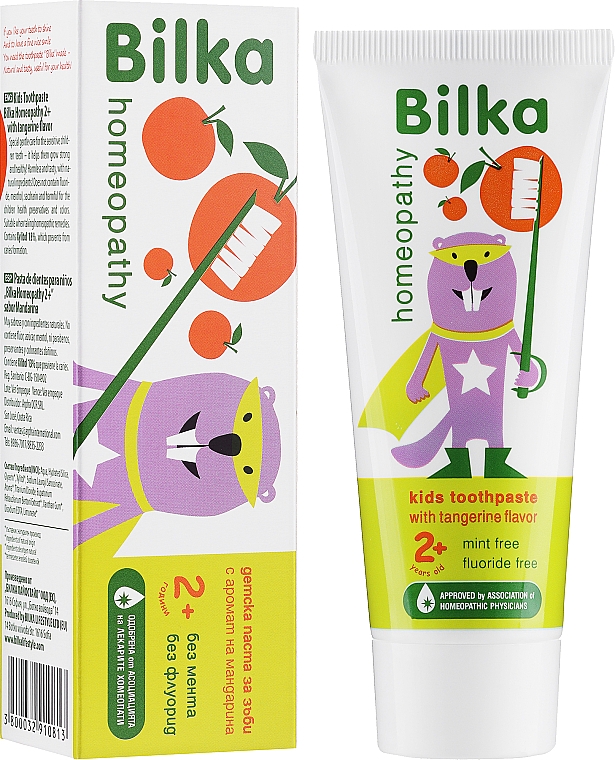 Детская зубная крем-паста - Bilka Homeopathy Kids 2+ Organic Toothpaste — фото N2