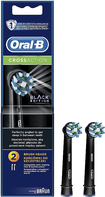 Змінна насадка для електричної зубної щітки Cross Action CA EB50 Black Edition - Oral-B — фото N1