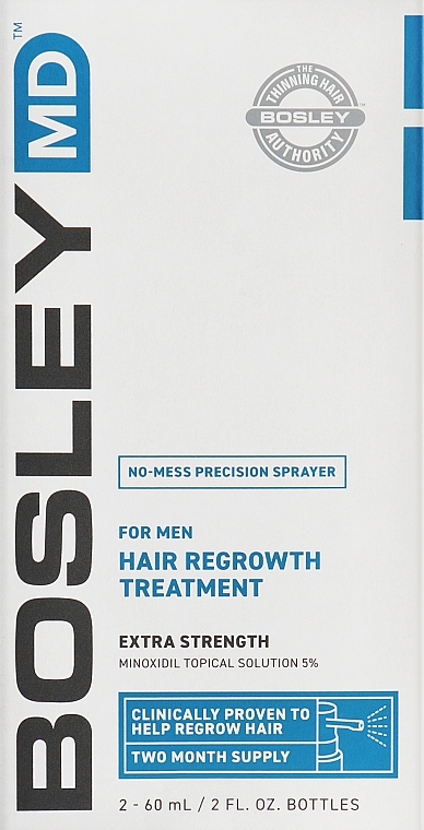 УЦІНКА Спрей з міноксидилом 5% для відновлення росту волосся у чоловіків - Bosley Hair Regrowth Treatment * — фото N1