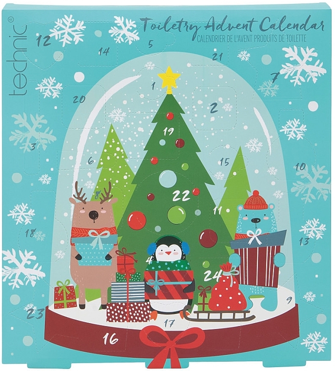 Набір "Адвент-календар", 24 продукти - Technic Cosmetics Christmas Novelty Toiletry Advent Calendar — фото N1
