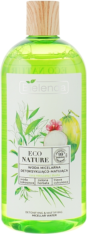 УЦЕНКА Мицеллярная вода для очищения и снятия макияжа - Bielenda Eco Nature *