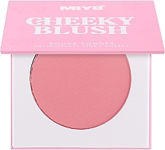 Духи, Парфюмерия, косметика Румяна, 10 г - Miyo Cheeky Blush Rouge Powder Delightfully Pinky Cheeks