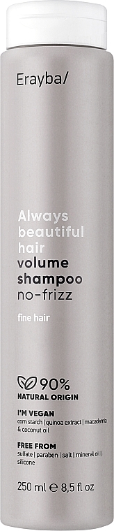 Шампунь для об'єму волосся - Erayba ABH Volume Shampoo No-frizz — фото N1