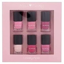 Духи, Парфюмерия, косметика Набор лаков - Cosmetic 2K Miss Pinky Lovely Nails (nail/laquer/6х5ml)