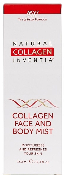 Колагеновий міст для обличчя й тіла - Natural Collagen Inventia Face And Body Mist — фото N2