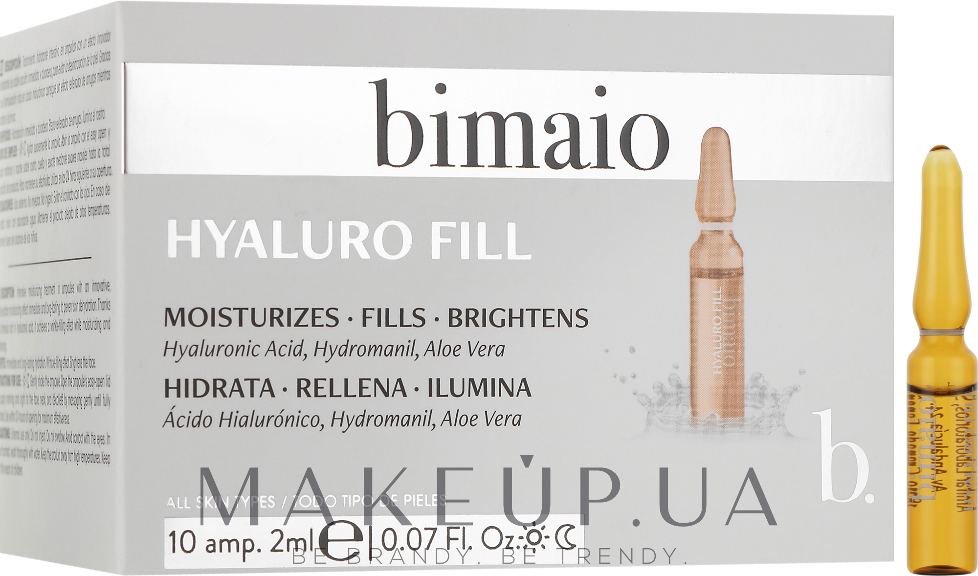 Ампули "Hyaluro Fill" для обличчя - Bimaio — фото 10x2ml