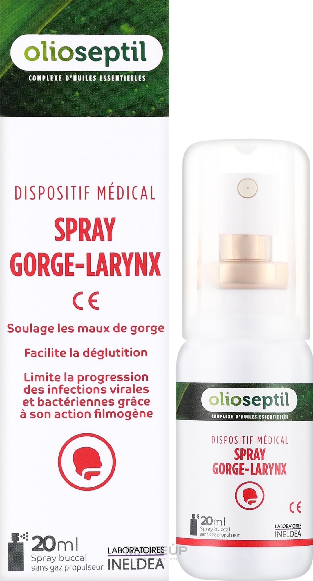 Спрей "Горло-гортань" - Olioseptil Spray Gorge-Larynx — фото 20ml
