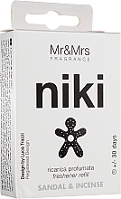 Парфумерія, косметика Змінний блок для ароматизатора - Mr&Mrs Niki Sandal & Incense Refill