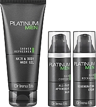 Набор - Dr Irena Eris Platinum Men (aftershave balm/50ml + f/cr/50ml + wash gel/200ml) — фото N2