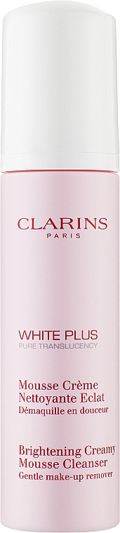 Очищающий мусс осветляющий тон кожи - Clarins White Plus Makeup Brightening Creamy Mousse Cleanser — фото N1