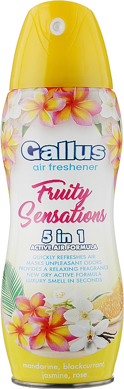Освежитель воздуха 5 в 1 "Fruity Sensations" - Gallus Air Freshener Fruity Sensations