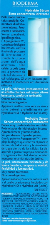 Увлажняющая сыворотка для лица - Bioderma Hydrabio Serum Moisturising Concentrate — фото N3