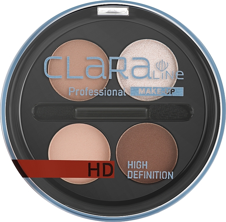 Тени для глаз - ClaraLine High Definition Quadro Eyeshadow — фото N2