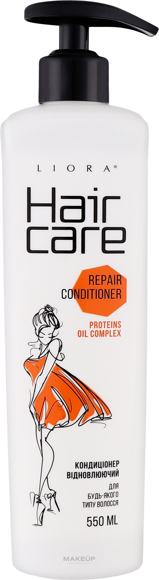 Кондиціонер відновлюючий для будь-якого типу волосся - Liora Hair Care Repair Conditioner — фото 550ml