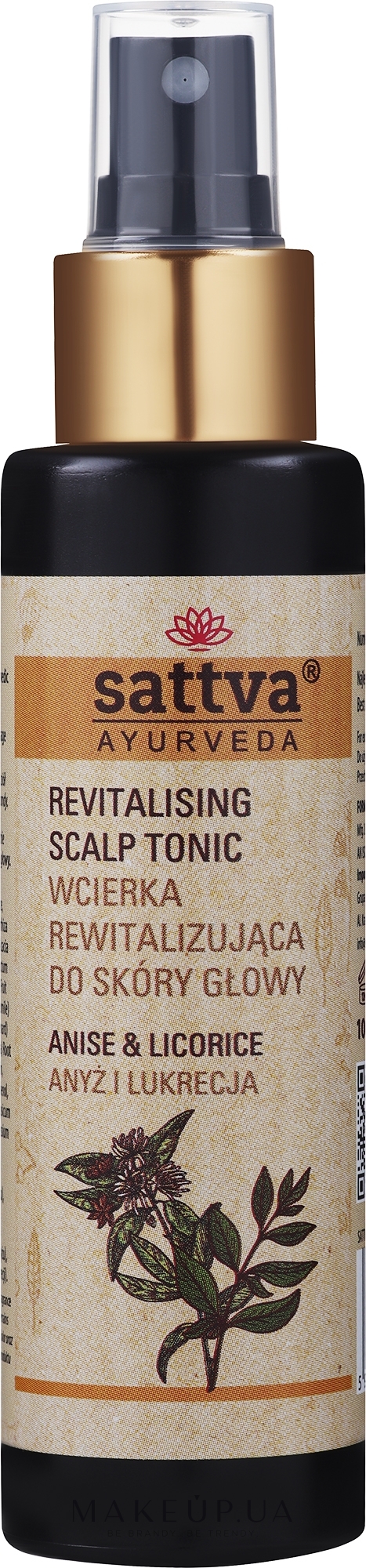 Тонік для шкіри голови - Sattva Ayurveda Anise & Licorice Revitalizing Scalp Tonic — фото 100ml