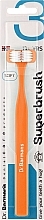 Парфумерія, косметика Тристороння зубна щітка, стандартна, помаранчева - Dr. Barman's Superbrush Regular