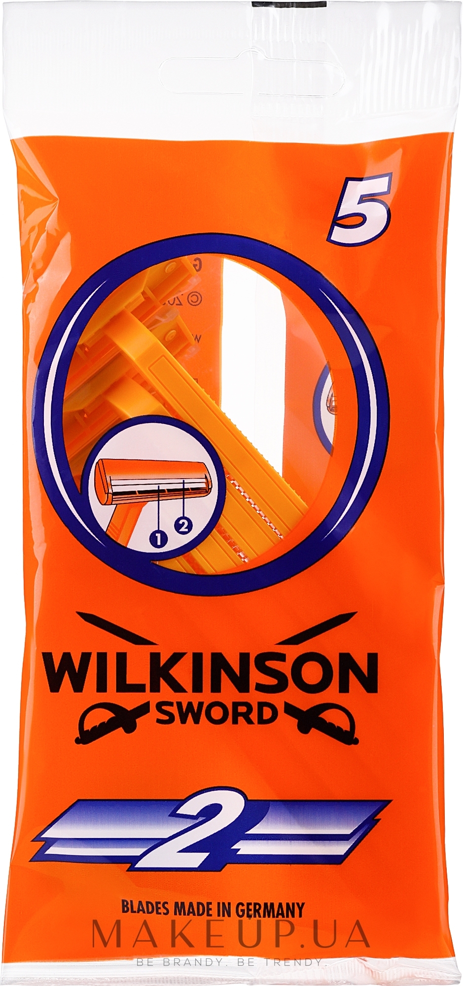 Одноразовые станки для бритья - Wilkinson Sword 2 — фото 5шт