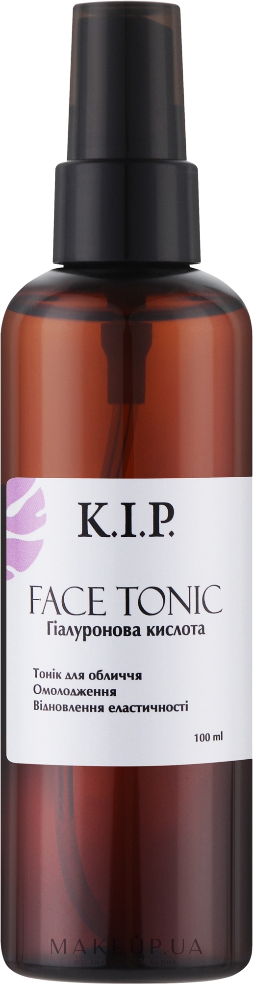Тоник для лица "Гиалуроновая кислота" - K.I.P. Face Tonic — фото 100ml