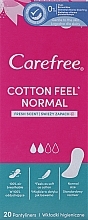 Щоденні прокладки, ароматизовані, 20 шт - Carefree Cotton — фото N1