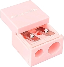 Набор точилок, белая и розовая - Brushworks Cosmetic Pencil Sharpener Duo — фото N3