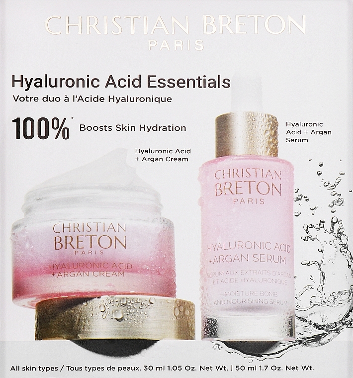 Набор - Christian Breton Hyaluronic Acid Set (f/cr/50 ml + f/ser/30 ml) — фото N1
